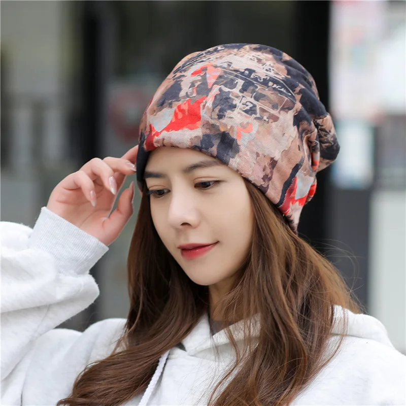 Модные осенне зимние шапки женские повседневные Шапки бини хлопковые Теплые