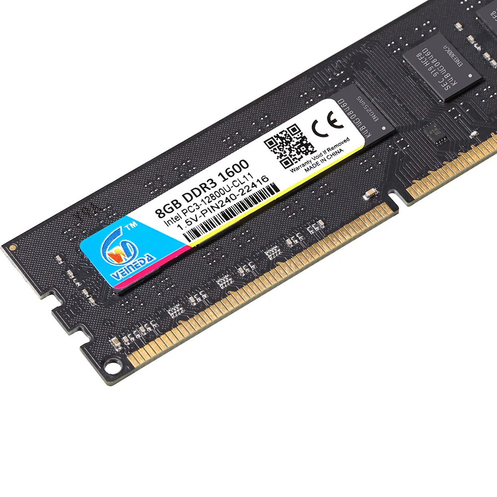 Оперативная память VEINEDA для настольного ПК 4 ГБ 8 DDR3 PC3 1600 МГц 1333 DIMM 1 5 В 240 контактов