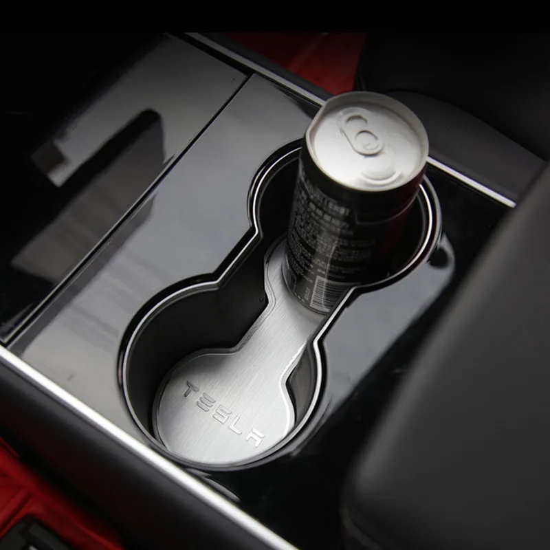 Aluminum alloy coaster Cup Holder Coaster For Tesla Model 3 2018-2019 |