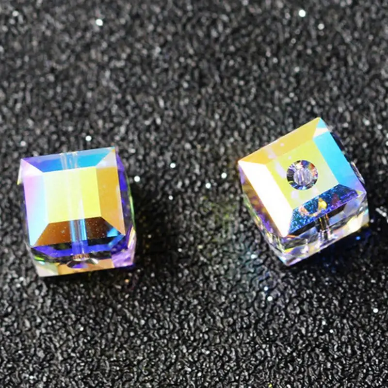 5 шт./компл. Кристалл УФ смолы бусины кубики эпоксидная смола формы с отверстиями