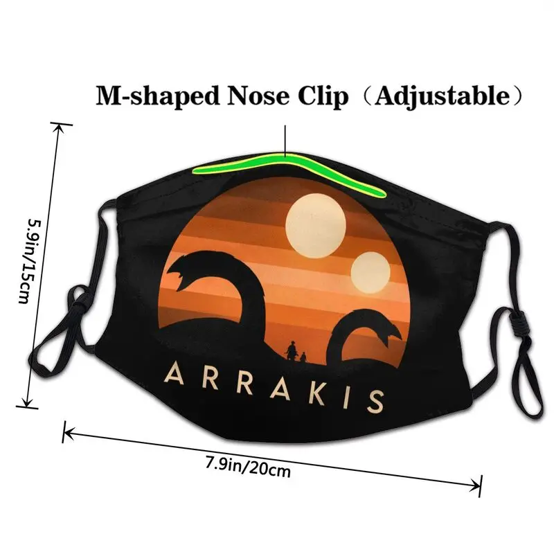 Arrakis вдохновил Минимальный Non одноразовая маска для лица взрослых унисекс в виде