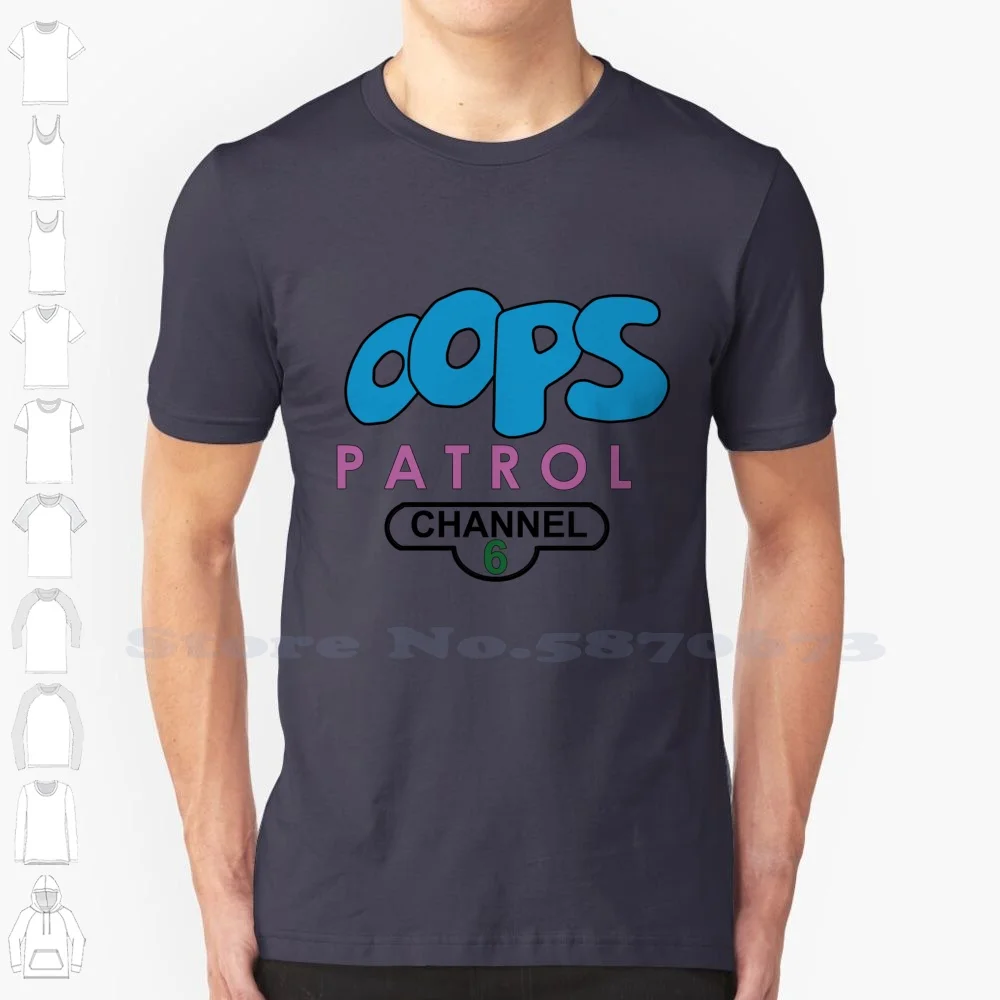 

Oops Patrol Fashion Vintage Tshirt T Shirts The Oops Control Channel 6 Homer Marge Lisa Springfield