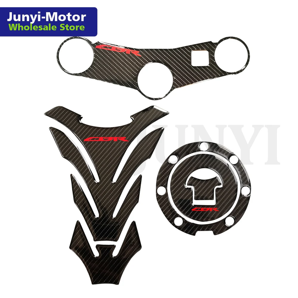 Для CBR600RR CBR 600 RR 2003 2004 Танк Pad газа Кепки действующий по принципу зажимной хомут