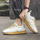 Сетчатые дышащие удобные мужские спортивные туфли в стиле ретро для пар, Нескользящие мужские повседневные туфли большого размера