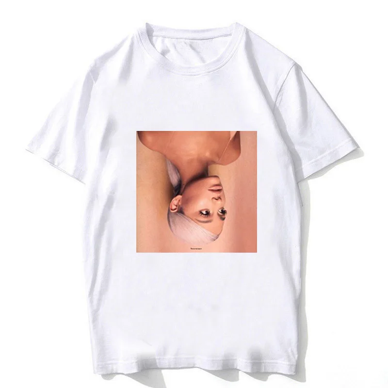 Топы с короткими рукавами и рисунком модная футболка Femme Camiseta Mujer Tumblr Арианой