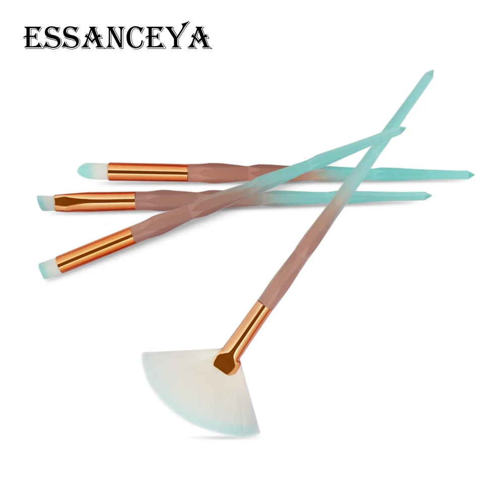 ESSANCEYA 4/10 шт алмазные кисти для макияжа Набор пудры основа тени для век Смешивание косметики красота макияж наборы щеток