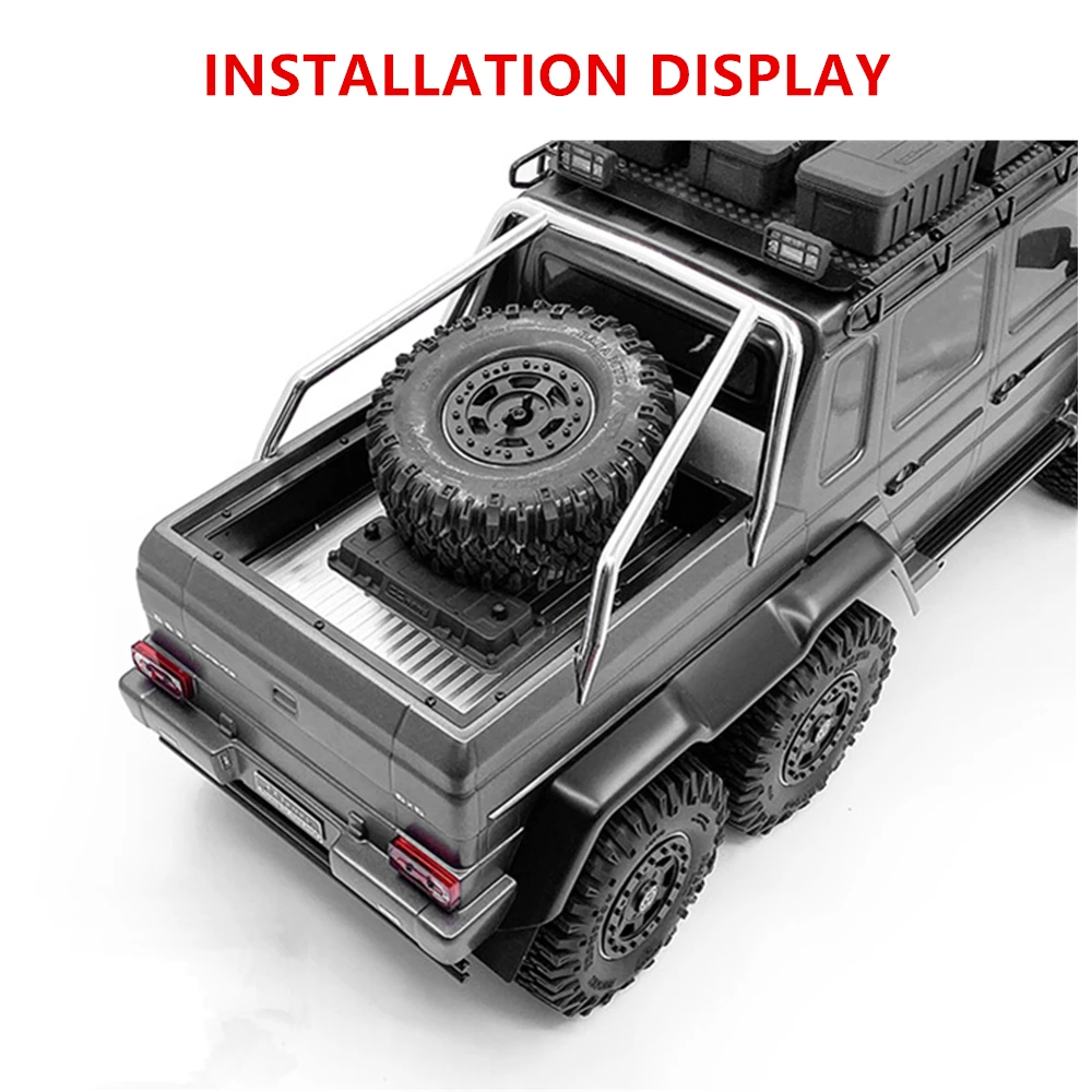 Rc Crawler Buggy Toy Car Parts Metal Bucket Set For 1/10 Scale Remote Control Traxxass Trx6 G63 6X6 Truck Upgrade Accessory | Игрушки и