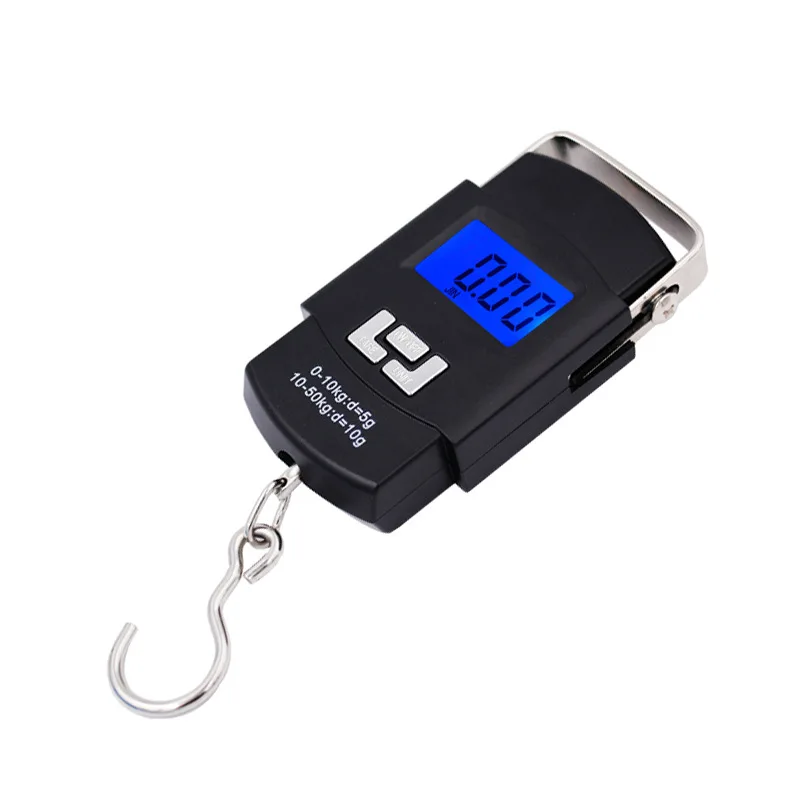 BOBI 50KG 10g Electronic Portable Digital Scale Hanging Hook Fishing Travel Double Precision Luggage Weight Balance Scales | Спорт и