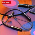 Оригинальные беспроводные наушники Lenovo HE05, Bluetooth наушники 5,0, магнитный шейный ремешок, IPX5 водонепроницаемая Спортивная гарнитура с микрофоном