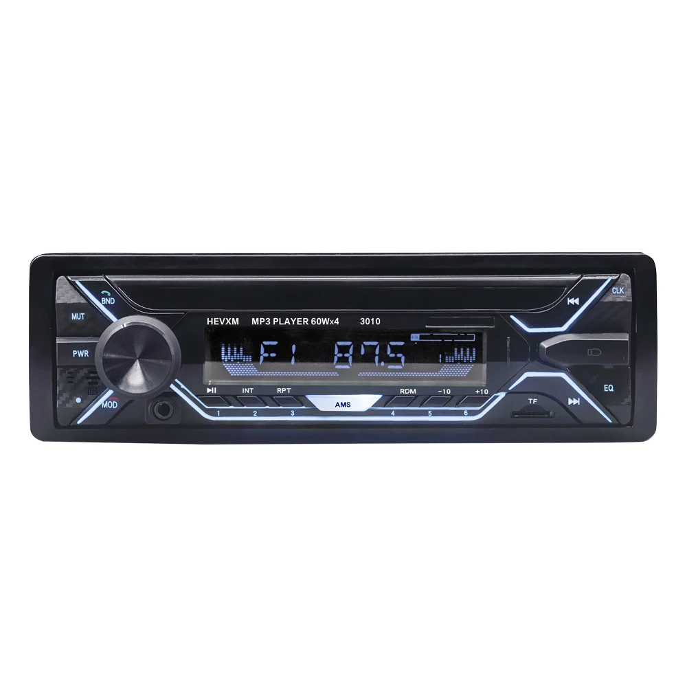 Автомагнитола, Автомобильный MP3-плеер, Bluetooth, Автомобильный mp3 музыкальный радио, 7 цветов на выбор, MP3 автомобиль