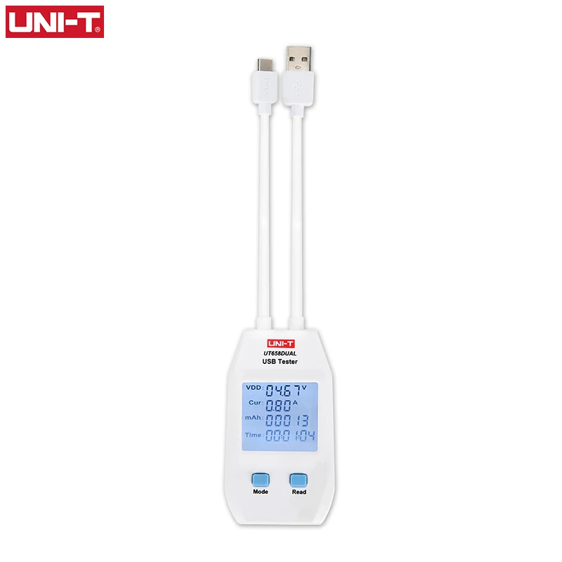 UT658D Uni-t USB тестер цифровой вольтметр Амперметр Напряжение тока Амперметр измеритель емкости доктор для Мобильный телефон планшет мощность - Цвет: UT658D