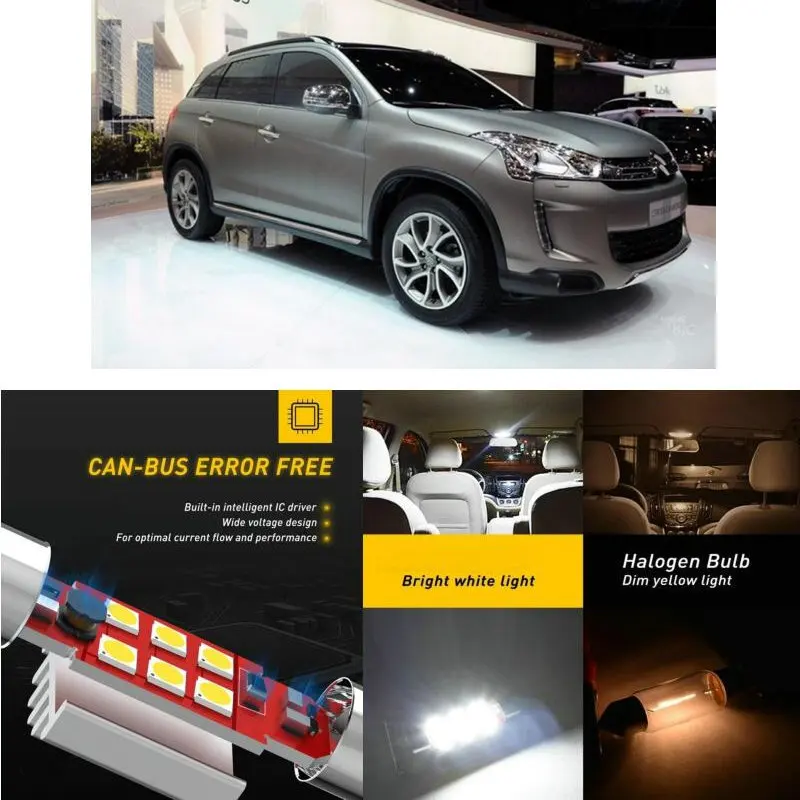 Светодиодный интерьер автомобиля огни для Citroen c4 aircross кактус хэтчбек купе la grand