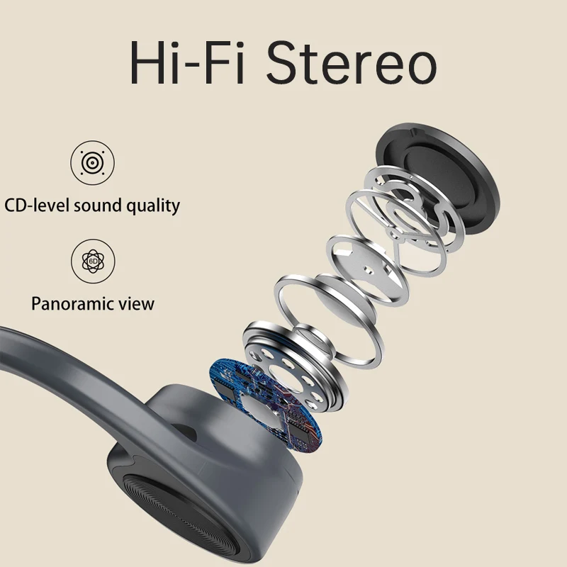 Наушники с костной проводимостью беспроводные наушники Bluetooth гарнитура для