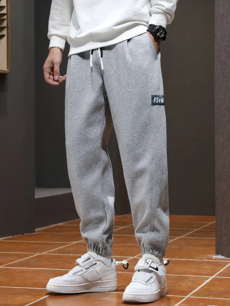 Spring Autumn Black Grey Men Joggers 
