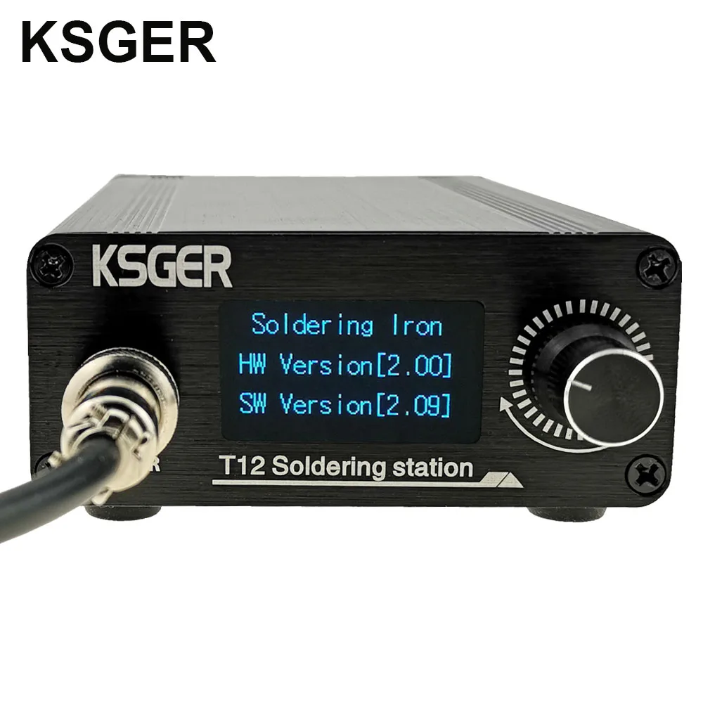 KSGER T12 паяльная станция AC/DC T12 железные наконечники STM32 OLED V2.0 Электрический контроллер алюминиевый сплав DIY наборы сварочные инструменты 907