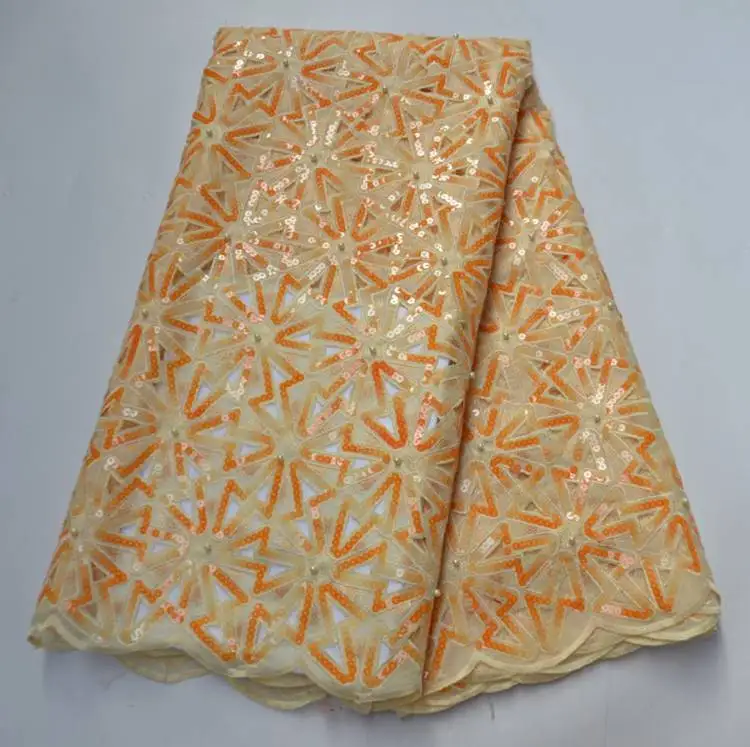 

NIgerian 2020 Latest Design Organza Lace Fabric French Lace Fabric AG9165
