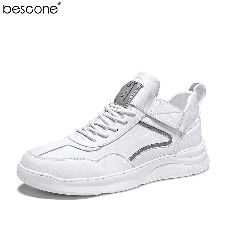 BESCONE/Повседневная обувь для мужчин высокое качество Модные дышащие кроссовки из