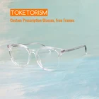 Прозрачные женские и мужские очки Toketorism с защитой от синего света, оправа для очков для чтения при близорукости и пресбиопии 7802