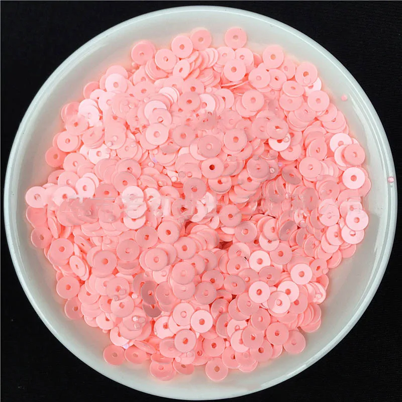 Light Pink 2000 шт ПВХ блестки многоцветные пластиковые свободные блестки для платья дома вечерние свадебные украшения блестки стеклянные бусины труба пятно 4 мм - Цвет: Light Pink