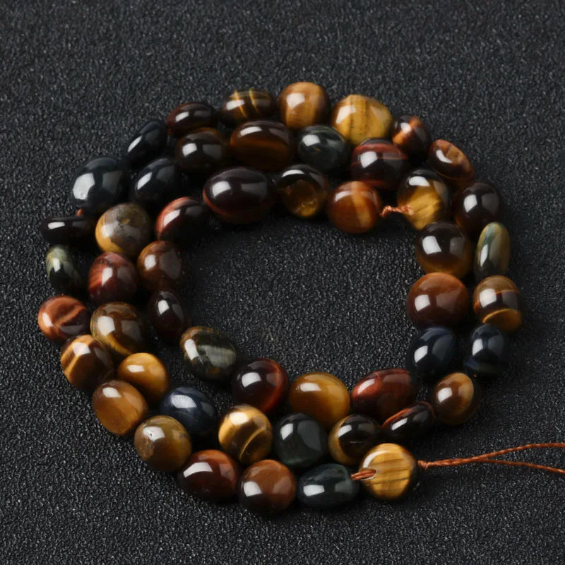 

Wholesale Fashion Natural Jewelry 6x8MM 8x10MM Three Color Tiger Unshaped Loose Beads DIY Bracelet Necklace Accessories