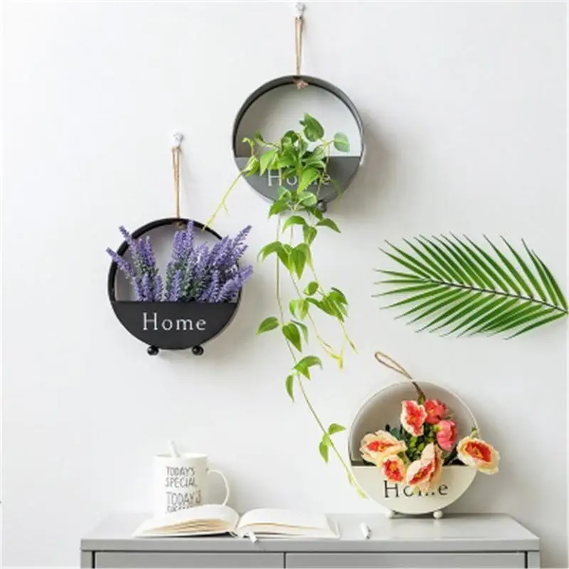 Нордическая INS металлическая декоративная подвесная полка круглая пасторальная