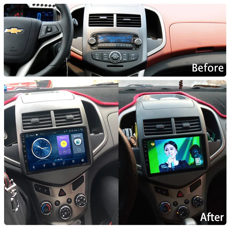 9 дюймов wanqi 8 1 автомобильный dvd мультимедиа gps навигация для Chevrolet Aveo/Sonic 2011 2012 2013