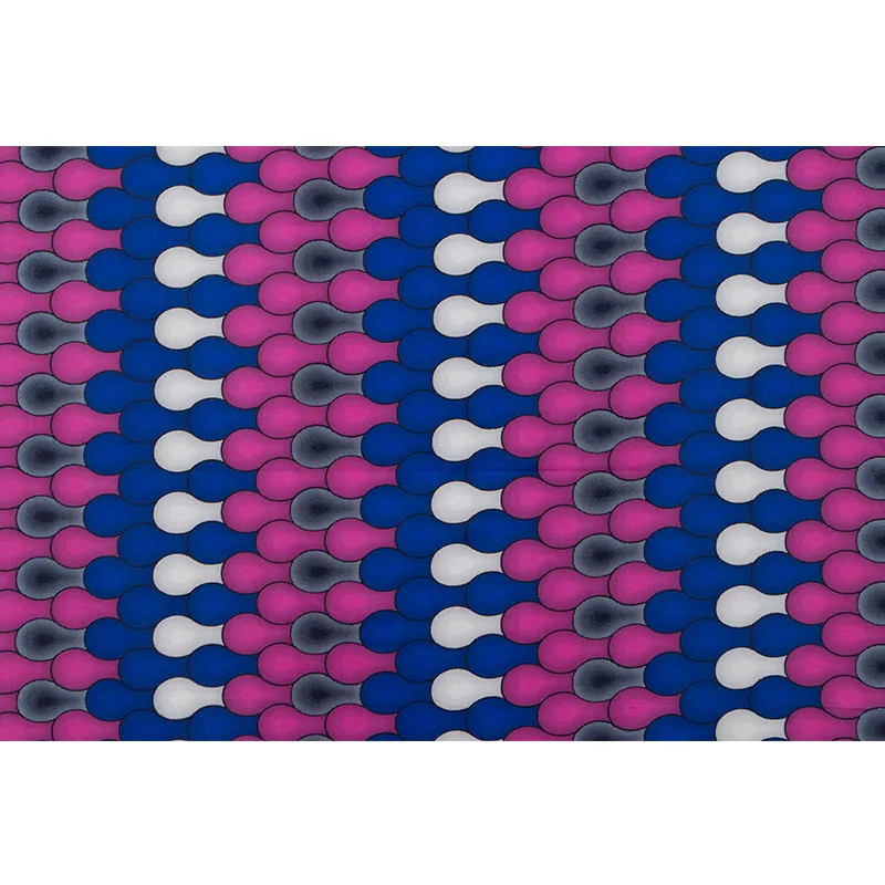 100% хлопок розовая синяя и белая ткань с принтом африканским воском новое