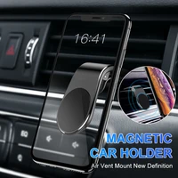 magnetic car phone holder clip on air vent mobile support universal device portable driving firmly smartphone stand accessories