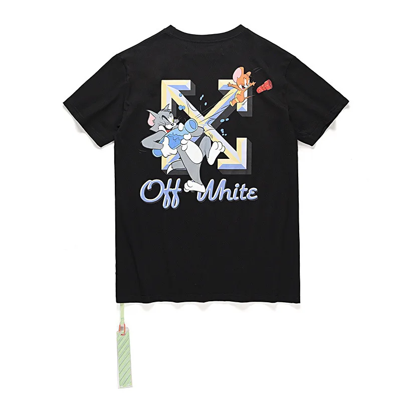 

2021 summer new men's and women's casual big year of rat limited Jerry cat printed short sleeve T-shirt