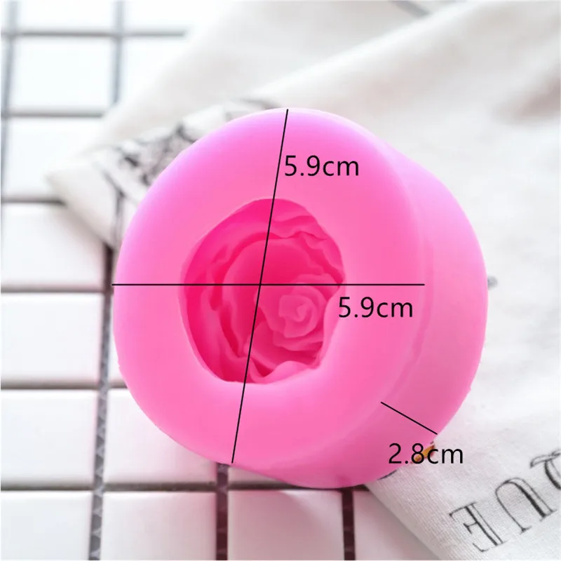 

3D Bloom Rose Flower Silicone Mold Fondant Chocolate Mold Sugar Craft Cupcake Jelly Candy Cake Decorating Tools Baking Mould