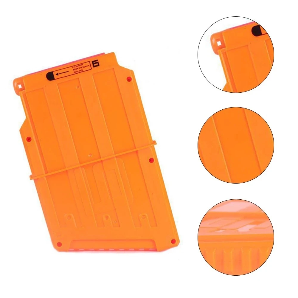 6 12 18 оранжевый зажим для перезагрузки магазина Nerf круглые дротики сменный