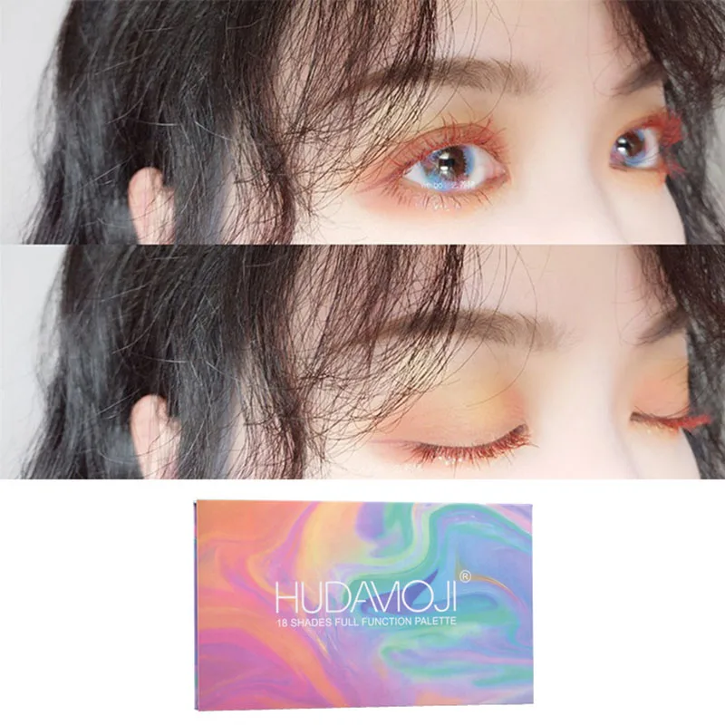 18 цветов долговечные блестящие матовые тени для век палитра макияж дымчатый