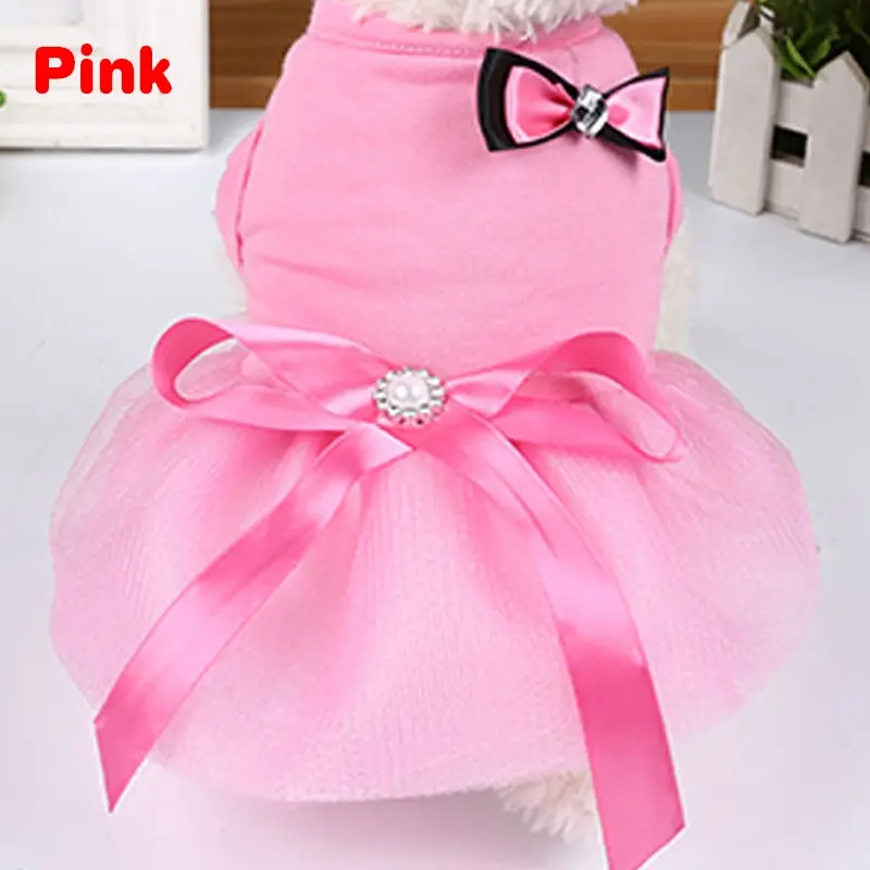 

Dog Clothes Sweety Princess Dress for Small Dogs Spring Autumn Summer Puppy Dog Lace Princess Dress Chihuahua Dog Skirt
