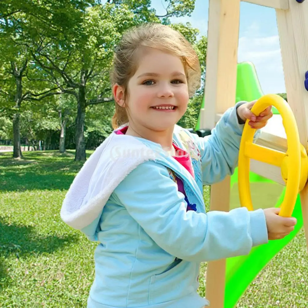 

Kids Toy Steering Wheel for Kids Climbing Frames Playground and Tree Houses