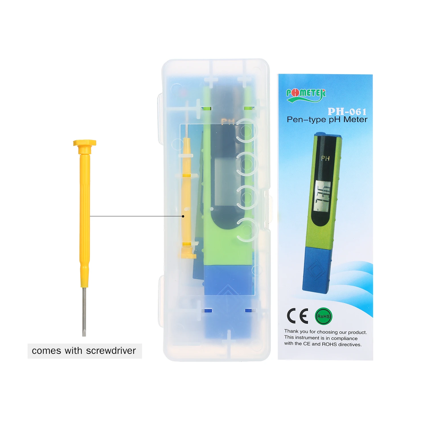 

Handheld High Accuracy Pen-Type Digital PH Tester Meter 0-14 PH Measurement Range For Water Quality Test Swimming Pools