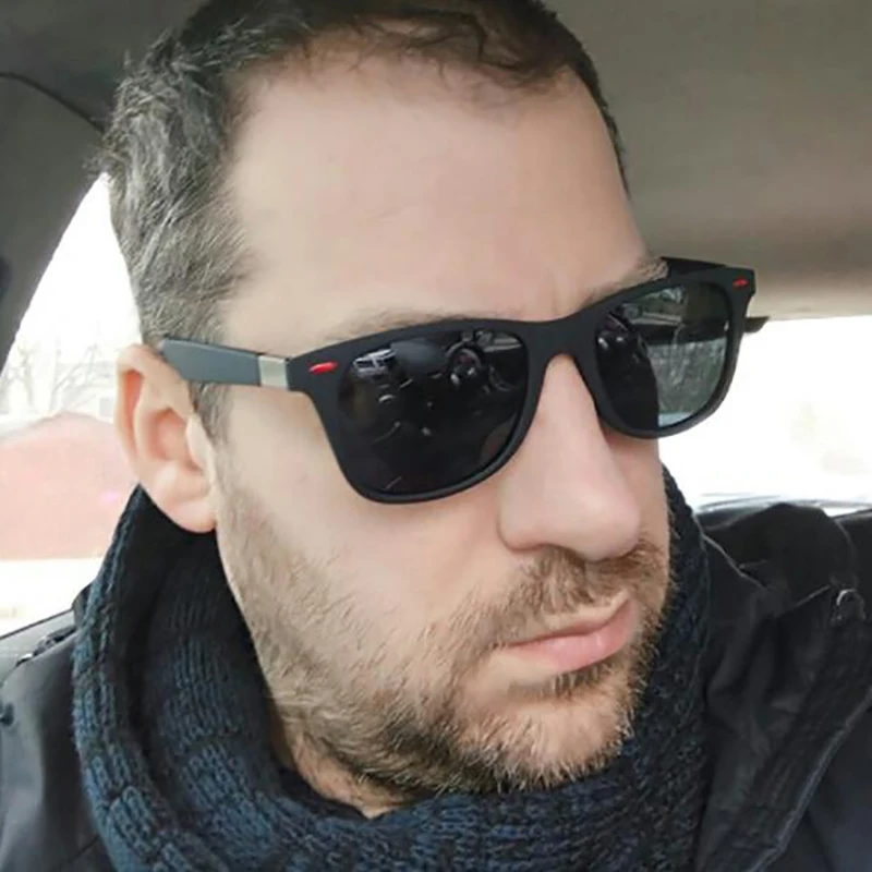 OLOEY ультралегкие поляризованные солнцезащитные очки для мужчин и женщин водительские оттенки Квадратные Солнцезащитные очки Мужские защитные очки анти-УФ Gafas De Sol