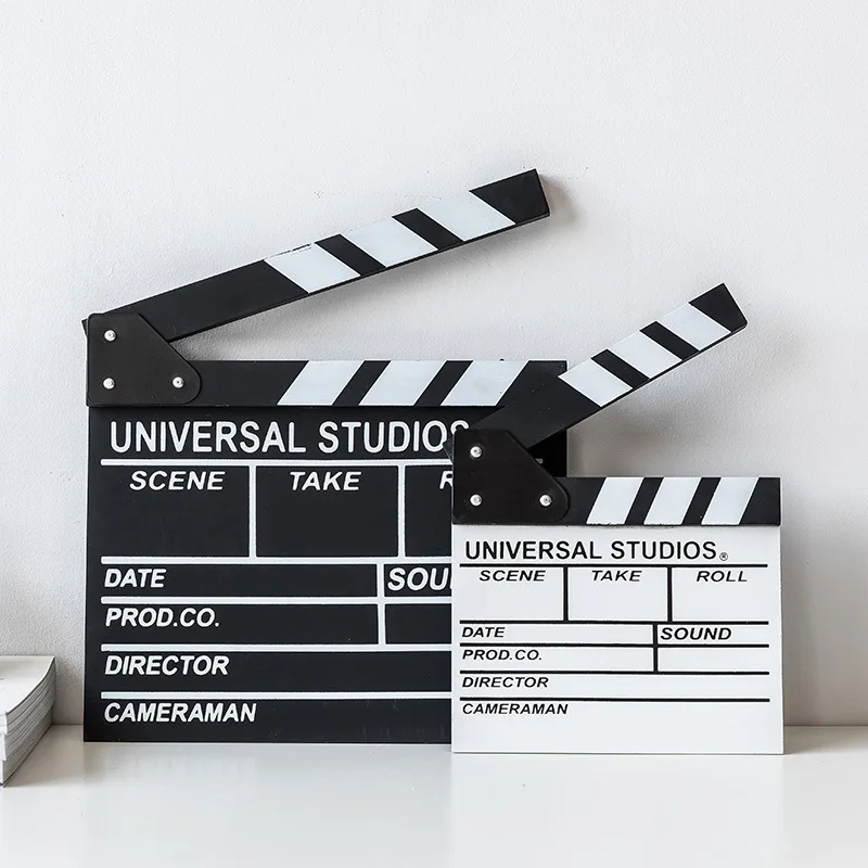 Деревянный фильм Clapboard голливудская тема кино декорации режиссер срез сцена