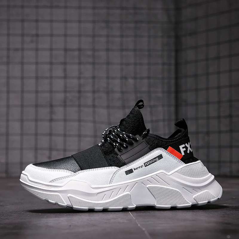 

2021 Male Lace-up Men Sneakers High Quality Man Non Slip Comfortable Casual Shoes Mesh Sneakers Breathable Outdoor Walking Shoes