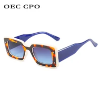 oec cpo steampunk square sunglasses women brand designer punk rectangle sun glasses female uv400 goggle men eyewears o1284