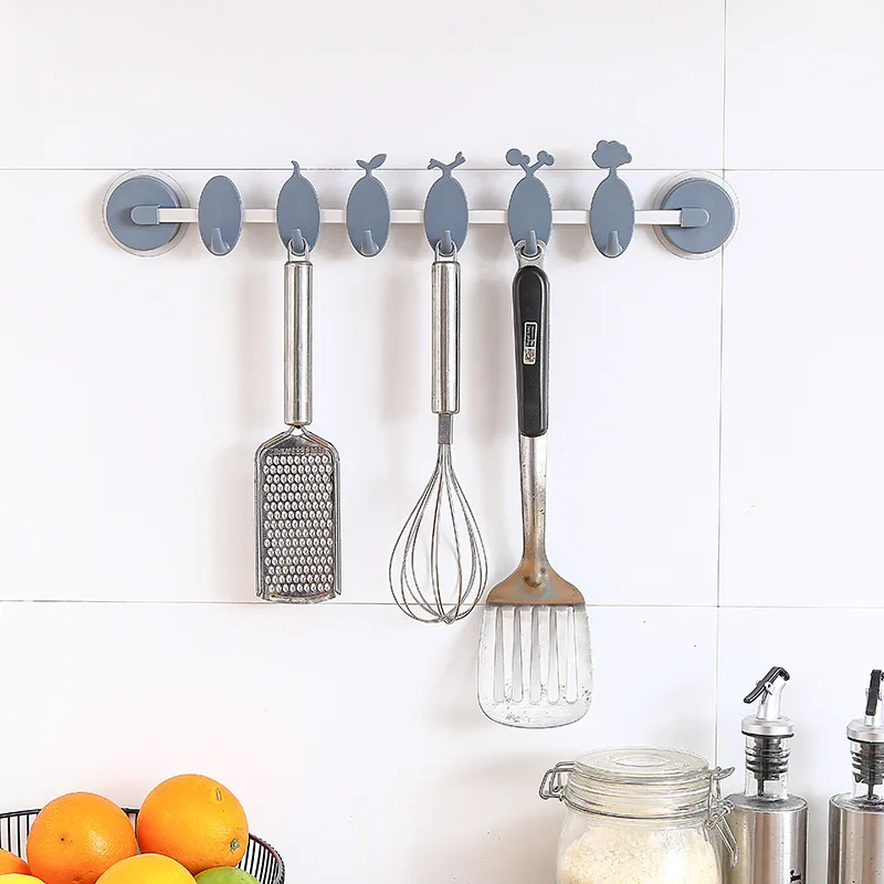 

KitchenAce 1pc Kitchen Utensils Holder Key Hanger Towel Hook Kitchen Wall Mounted Adhensive Storage & Organize Gadgets & Tools