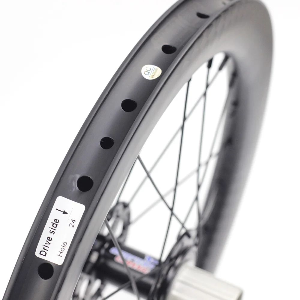 Silverock карбоновые колеса 1" 1 3/8" 349 дисковый тормоз 38 мм 24H для складного велосипеда на заказ DIY велосипедная колесная коробка, запчасти для велосипеда