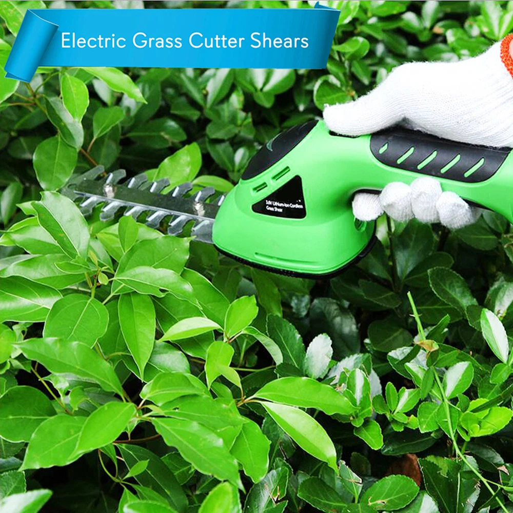 

2 in 1 Electric Trimmer 3.6V Cordless Grass Shear Rechargeable Hedge Grass Hedge Trimmer Rechargeable Trimmer