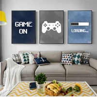 boys game posters gamepad illustration game joystick posters prints wall art canvas painting picture living room home decoration