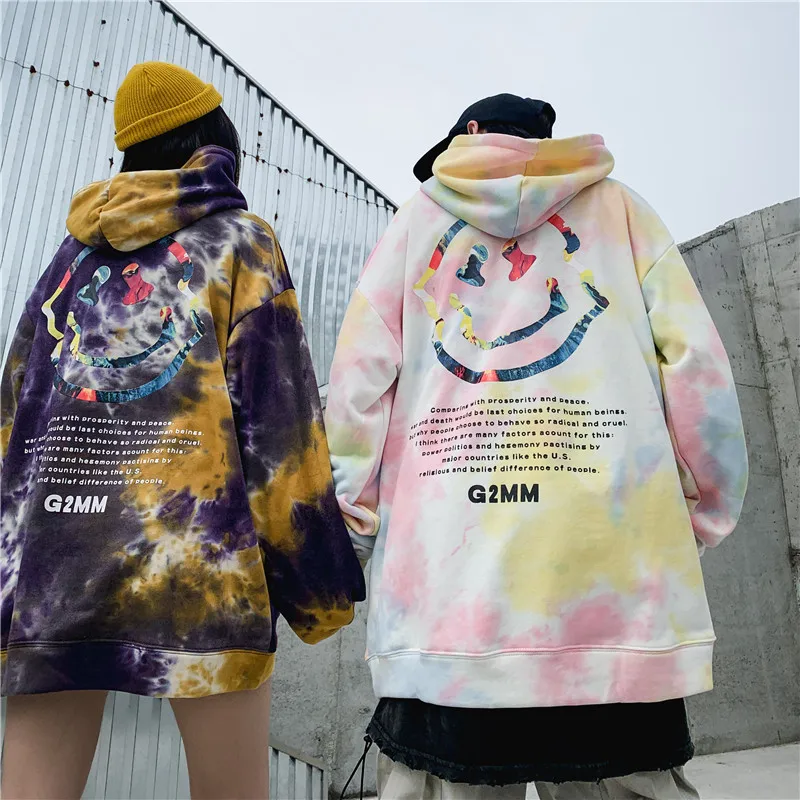 Мужская хлопковая толстовка с принтом смайлика уличная одежда в стиле хип-хоп 2019