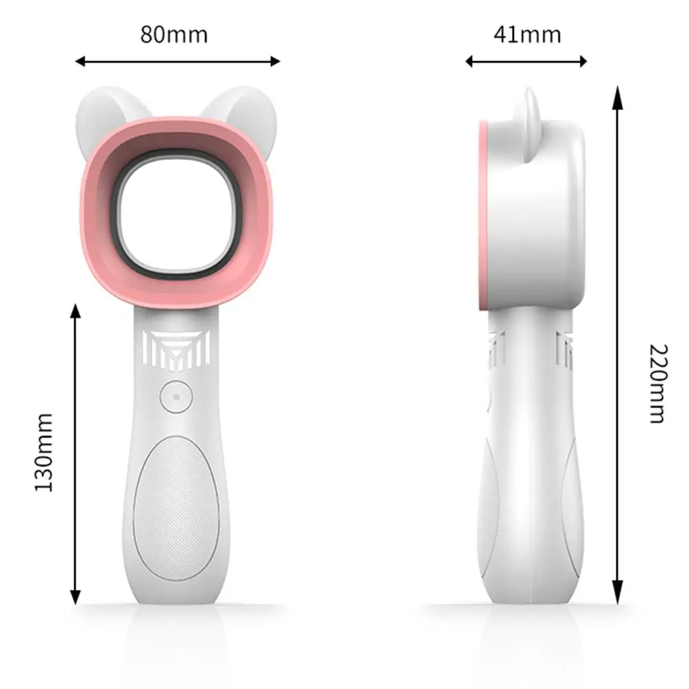 

3 Speed Adjustable Bladeless Cartoon USB Fan Handheld Desktop Air Cooling Fan for Home Office Outdoor Portable Desk Pocket Fan