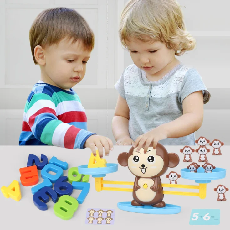Крутая математическая игрушка-Обезьяна для девочек и мальчиков обучающий