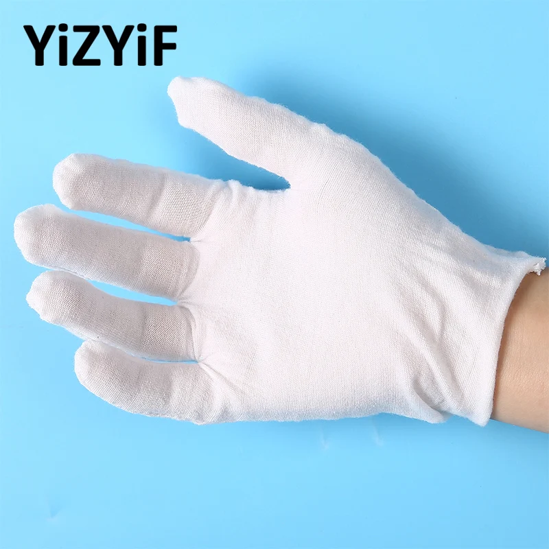 

Children Kid Cotton Gloves Working Gloves Lightweight Thin Protective Glove for Coin Jewelry Silver Inspection Cleaning Magician
