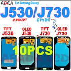 10 шт. Amoled J730 ЖК-дисплей для Samsung Galaxy J7 Pro 2017 J730 J730F ЖК-дисплей сенсорный экран дигитайзер в сборе J5 Pro J530 J530F ЖК-дисплей