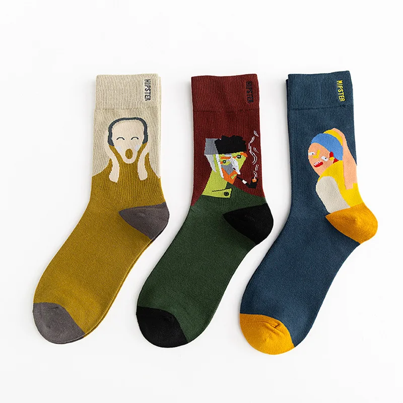 6 шт. = 3 пар/компл. мягкие детские носки хлопчатобумажные забавные Женская и