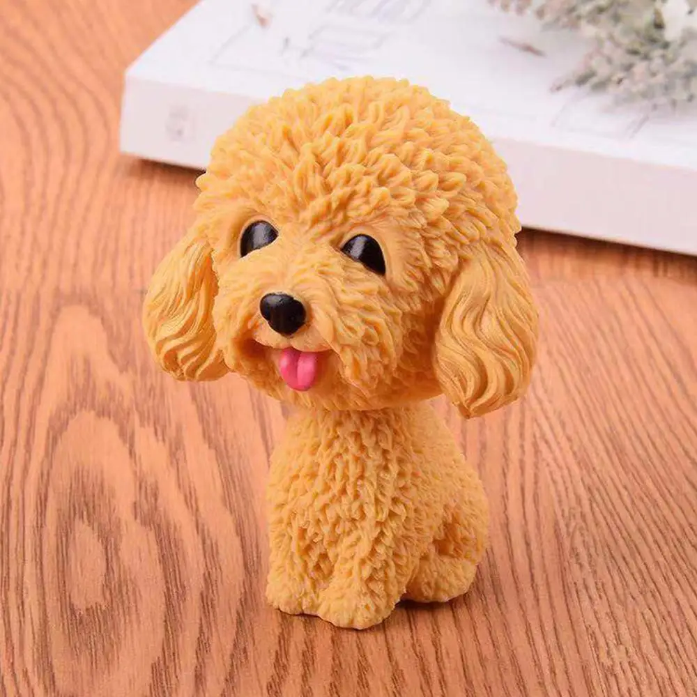 Украшение для приборной панели автомобиля игрушки щенков вращающаяся голова